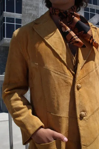 Vintage 1960s North Beach Leather 3-Piece Suede Suit