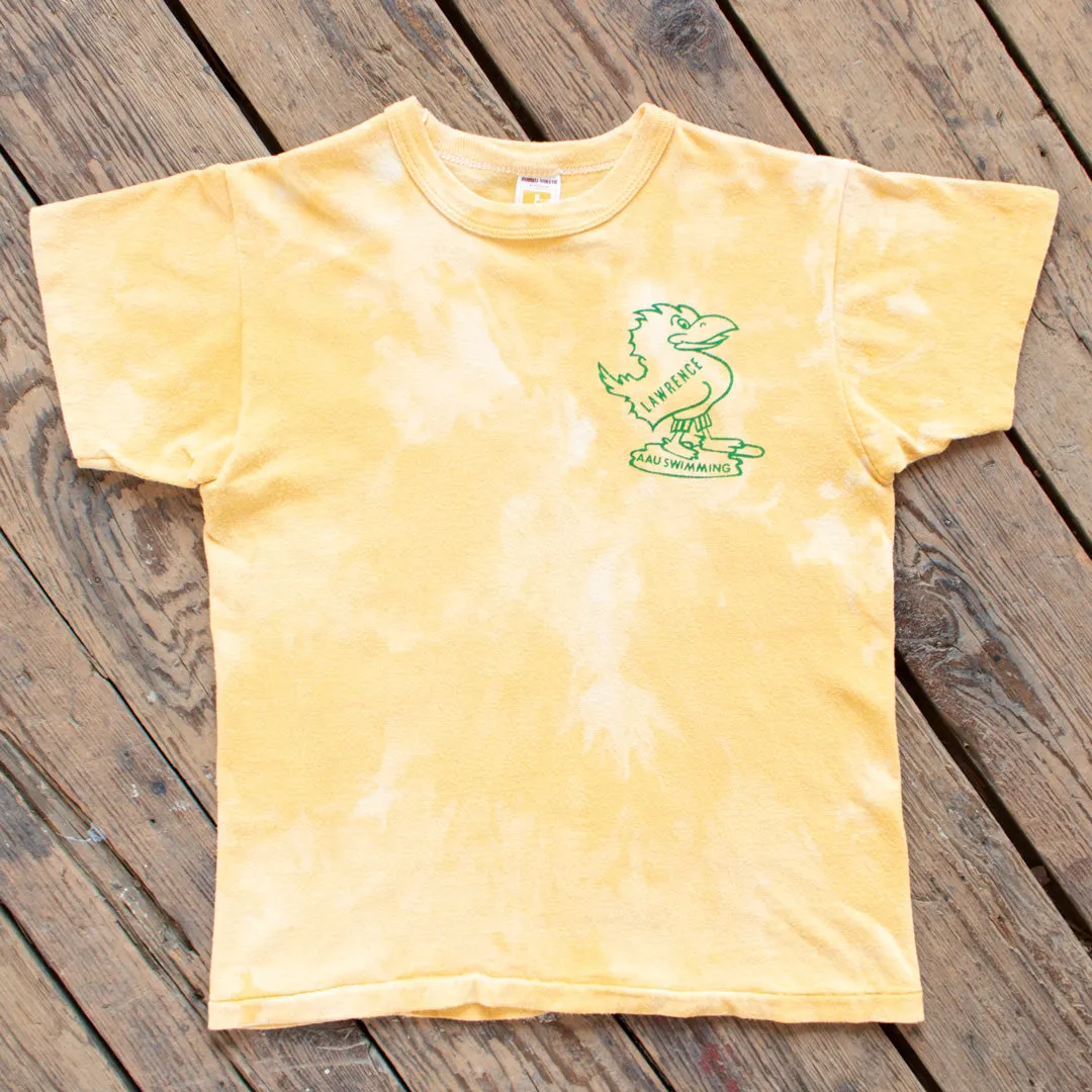 Vintage 1970s Lawrence Kansas Jayhawks Swimming T-Shirt - XS/SM