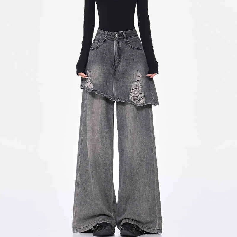 Vintage Blue Two-piece Jeans