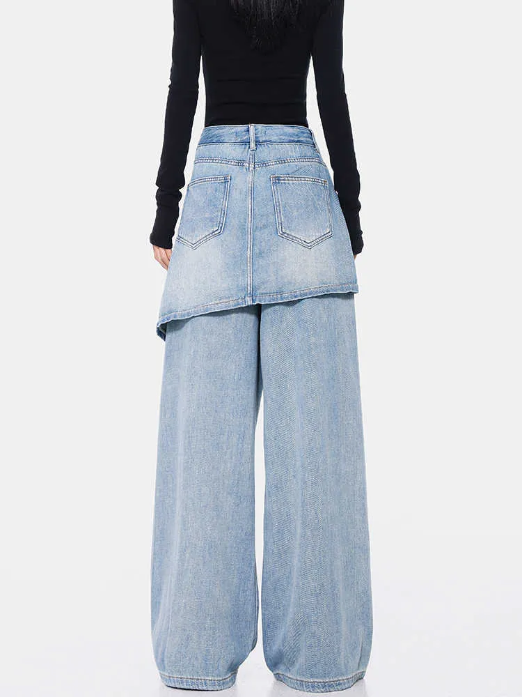 Vintage Blue Two-piece Jeans