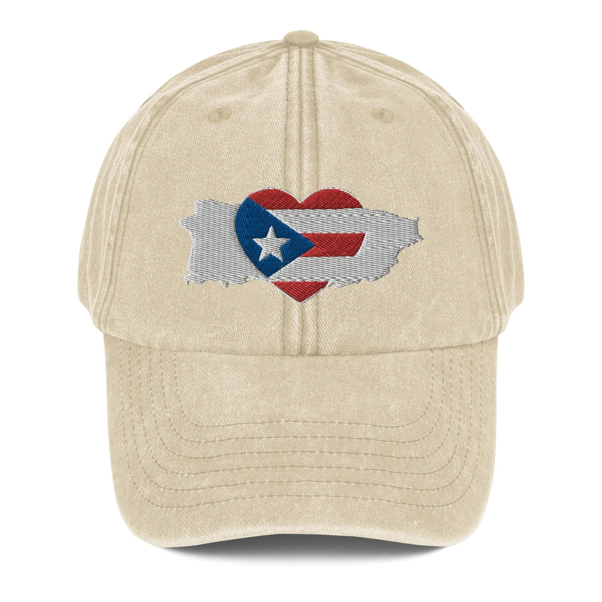Vintage Hat with Puerto Rico Symbol