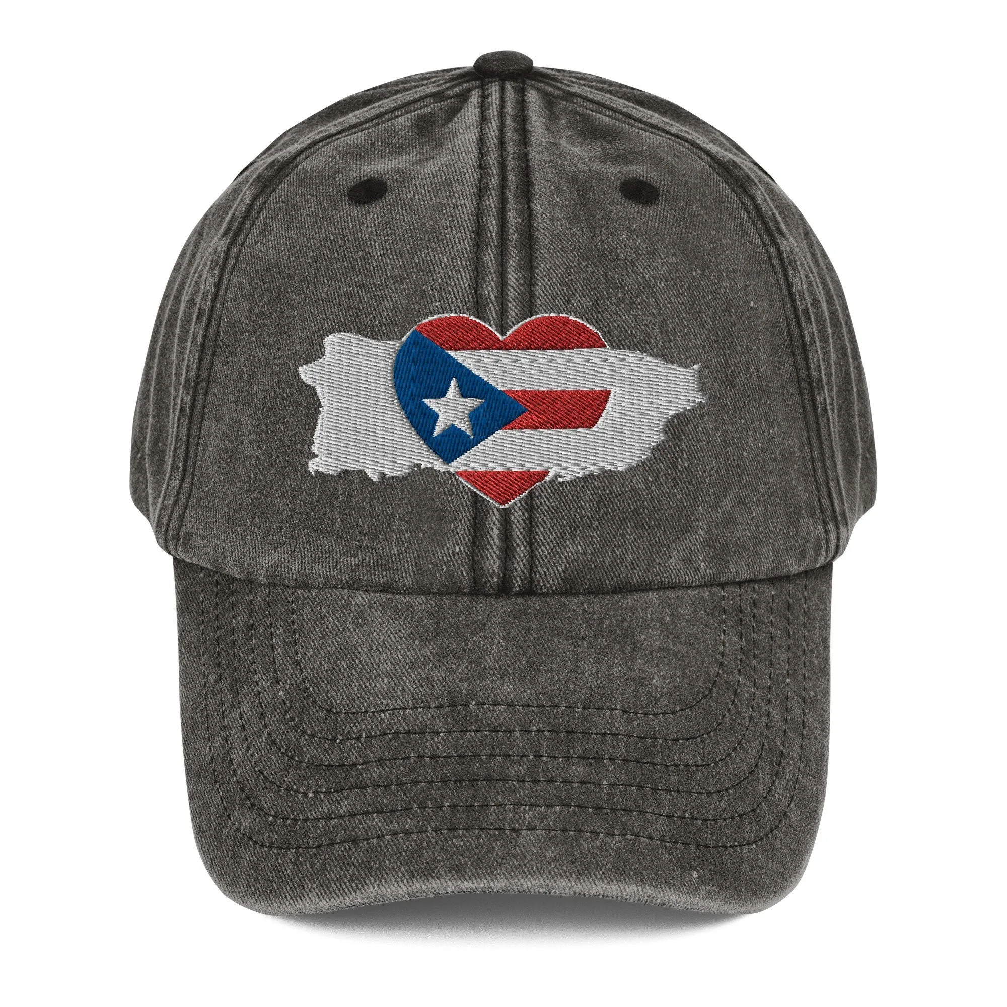 Vintage Hat with Puerto Rico Symbol
