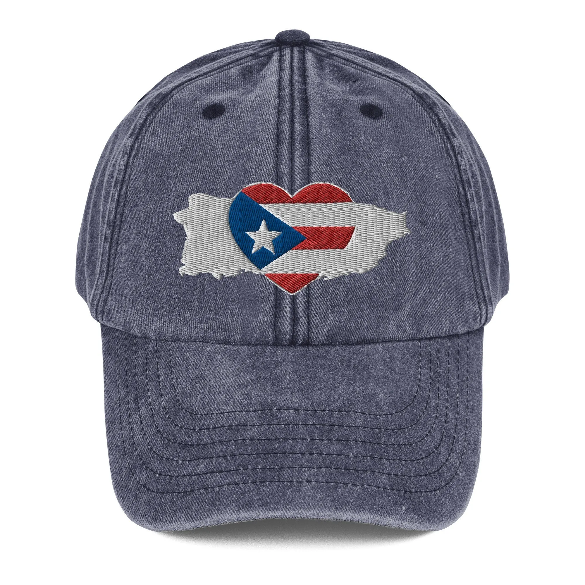 Vintage Hat with Puerto Rico Symbol