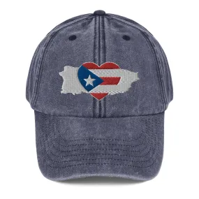 Vintage Hat with Puerto Rico Symbol