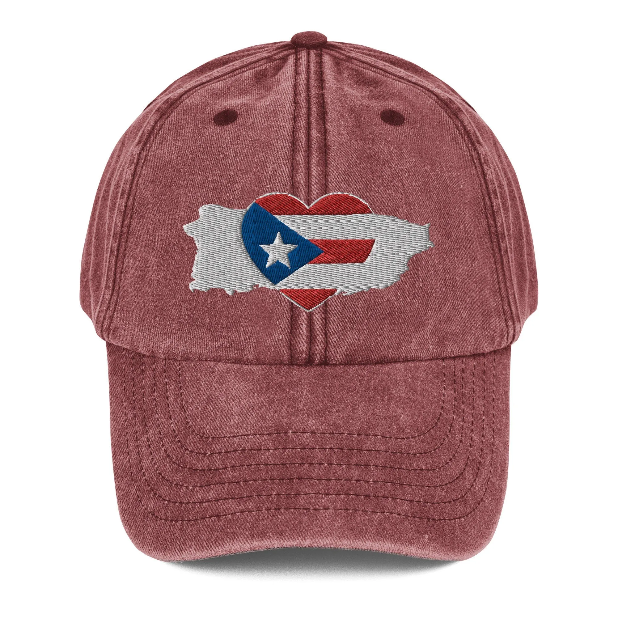 Vintage Hat with Puerto Rico Symbol