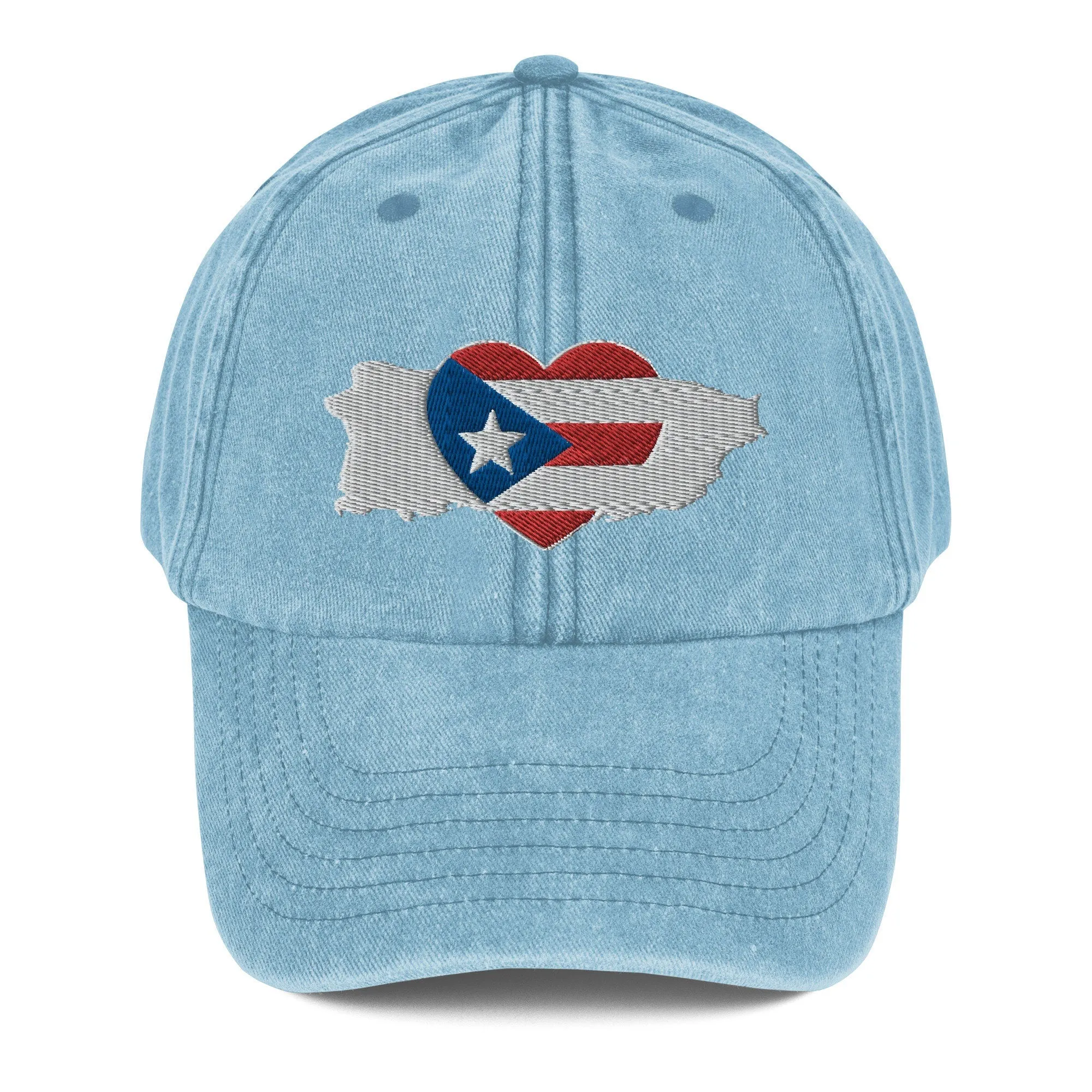Vintage Hat with Puerto Rico Symbol