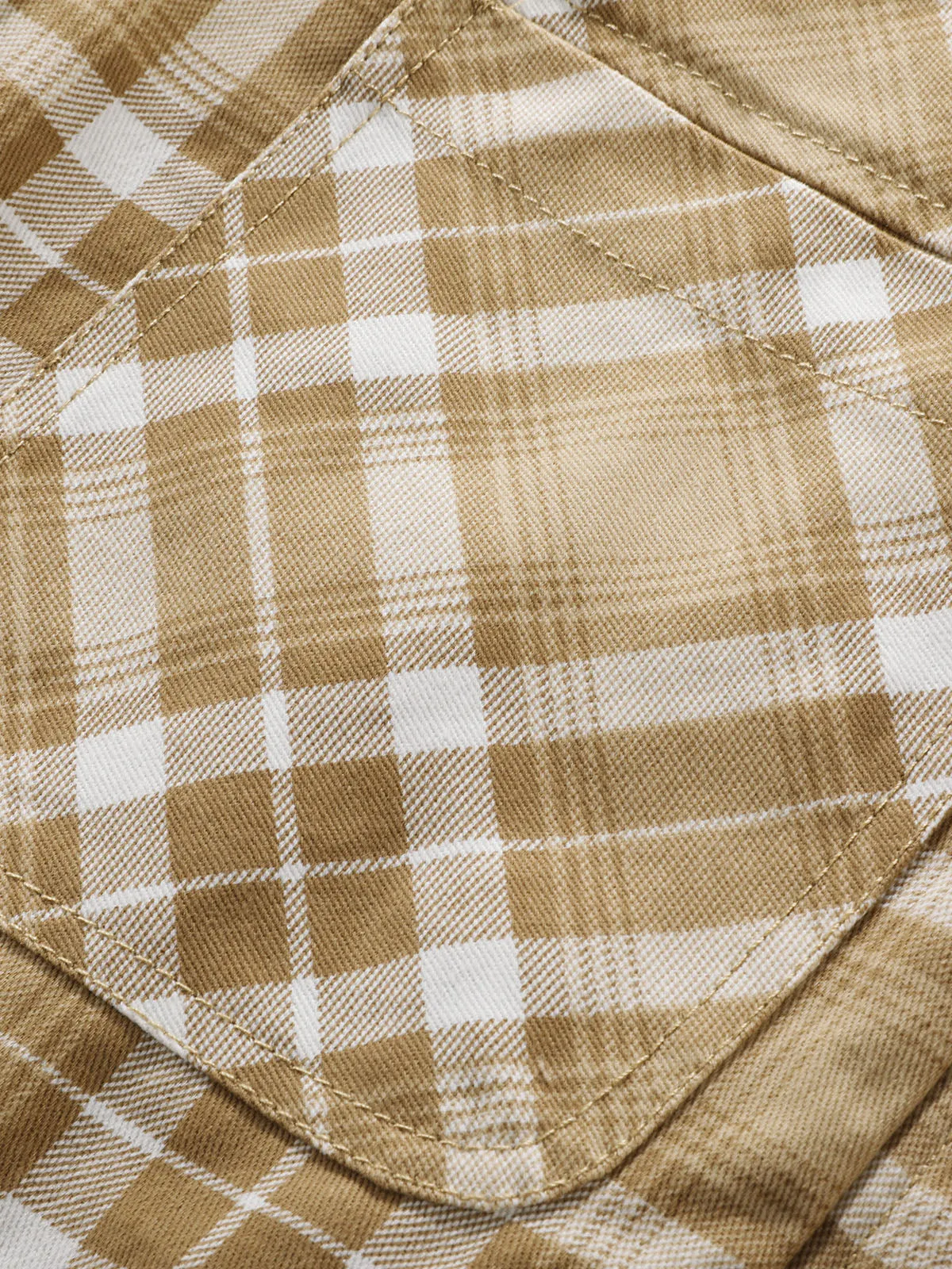 Vintage Plaid Cotton Hooded Flannel Lined Jacket