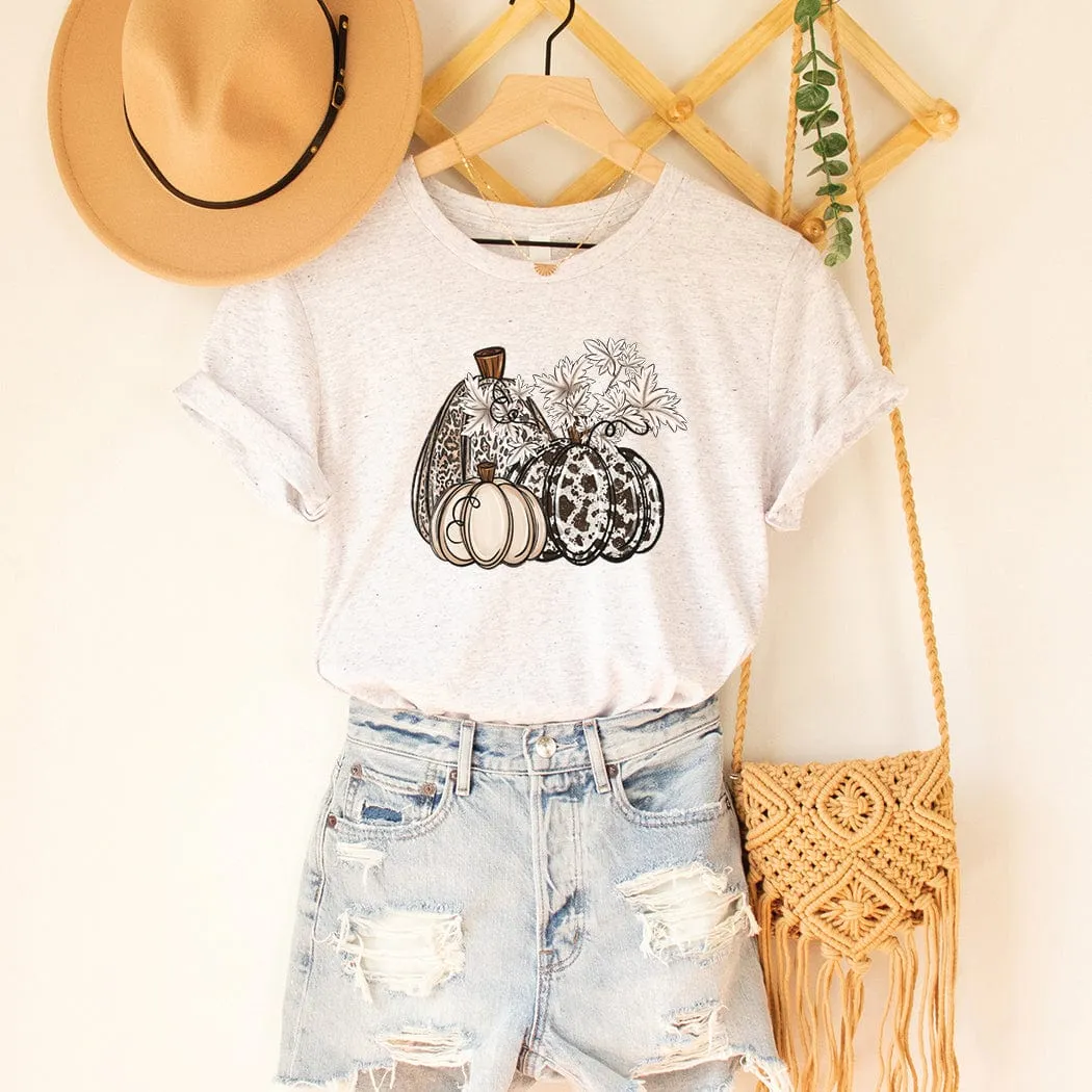 Western Pumpkins Fall Graphic T-Shirt - FA311